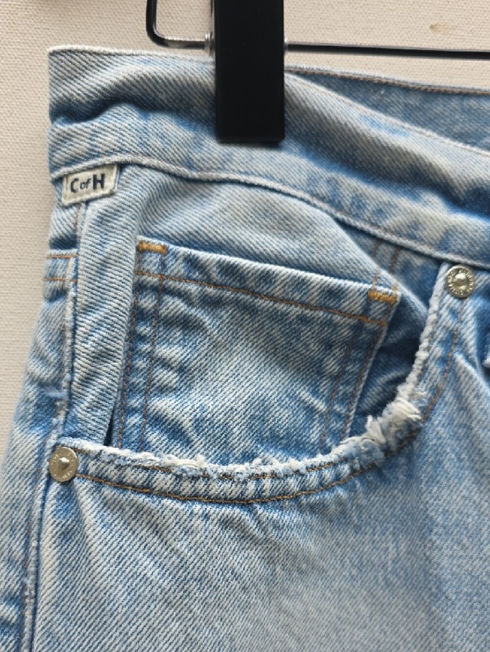 NEW $258 CITIZENS OF HUMANITY NEVE DISTRESSED JEANS IN MEDIUM BLUE SIZE 27 - Picture 3 of 11